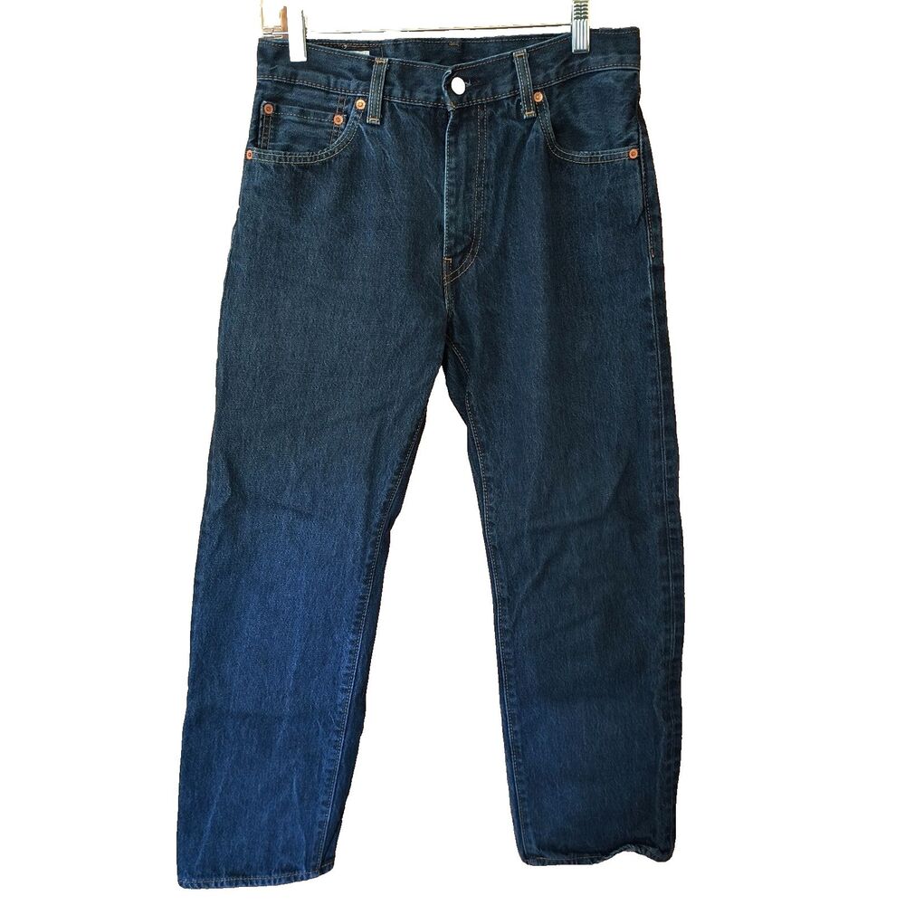 Levis 555 Jeans 30W/28.5L* Blue Premium Dark Wash Western Classic Festival